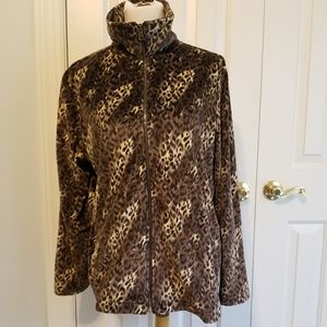 Chico's Cheetah Print Jacket Size 3